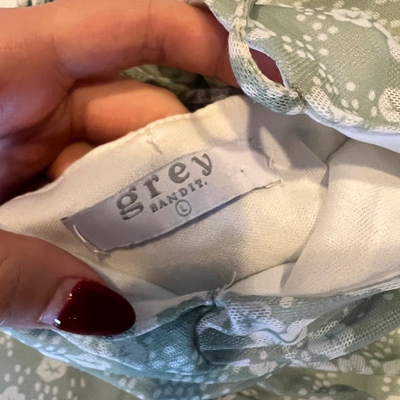 Sage Green Mini Dress - Picture 5 of 5